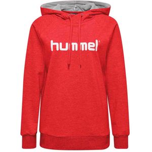 Hummel Damen Hoodie Hmlgo Cotton Logo Hoodie Woman True Red-XS