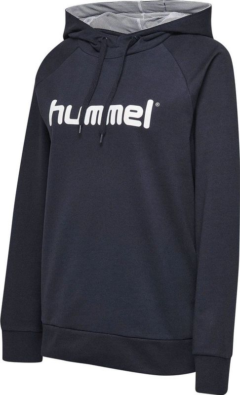 Hummel - HMLGO COTTON LOGO HOODIE - Grijs - Katoen/Polyester