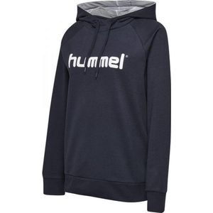 Hummel - HMLGO COTTON LOGO HOODIE - Groen - Katoen/Polyester