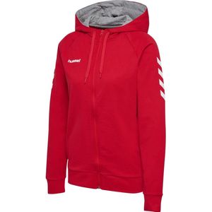 Hummel Damen Hoodie Hmlgo Cotton Zip Hoodie Woman True Red