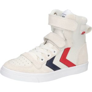 Hummel Slimmer Stadil Leder High-Top Sneaker Kinder 7666 - peacoat 34 für Kinder, weiß, Gr. 38 EU