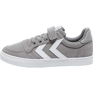 hummel Uniseks lage sneakers voor kinderen Stadil Low Junior, Frost Grey 204 497 2094, 37 EU
