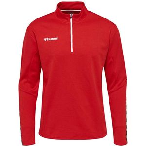 Hummel - Authentic - Sweatshirt - Rood - Lichtgewicht, Ventilatie, Bescherming tegen Weersinvloeden