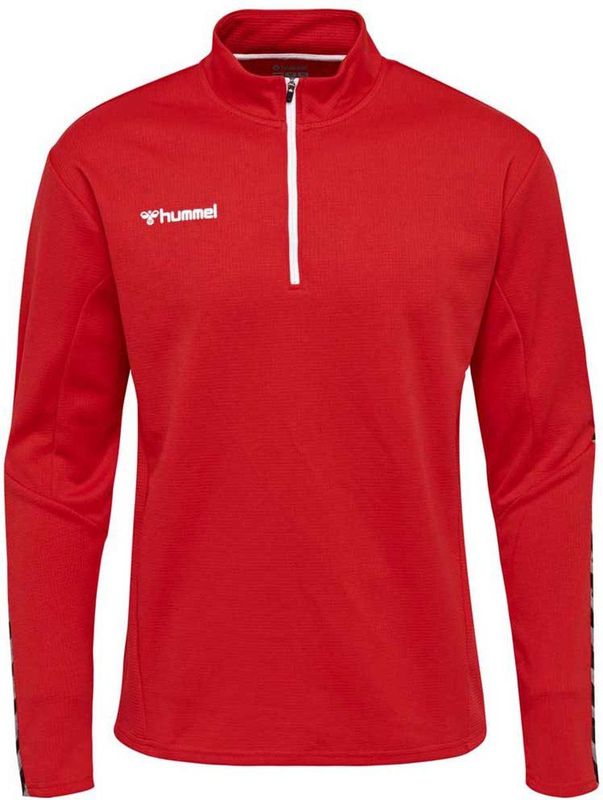 Hummel - Authentic - Sweatshirt - Rood - Lichtgewicht, Ventilatie, Bescherming tegen Weersinvloeden