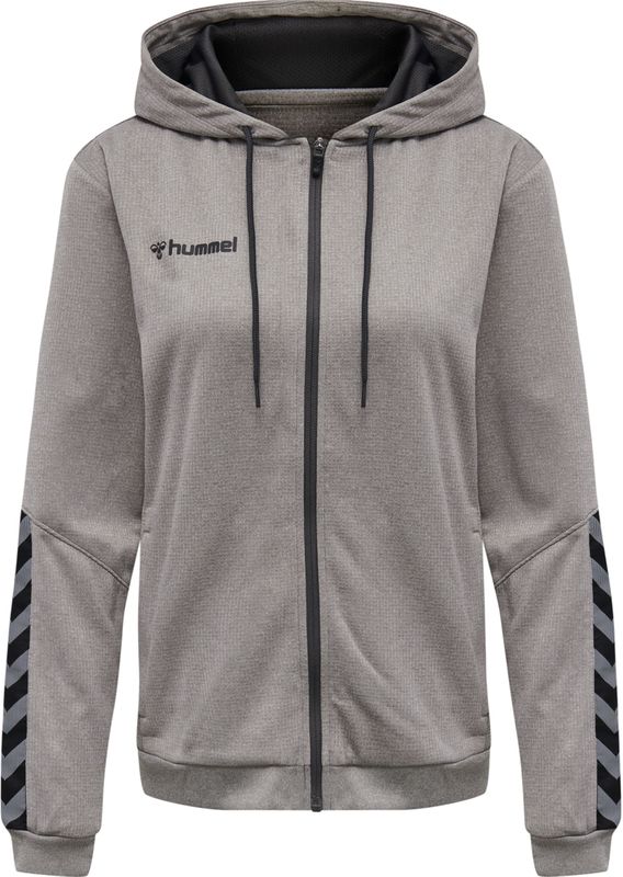 Hummel - Authentic Poly Zip Hoodie - Zwart - Polyester