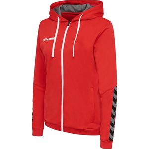 Hummel Damen Hoodie Hmlauthentic Poly Zip Hoodie Woman True Red