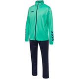 Hummel - Promo - Trainingspak - Polyester - Ritsjack met Opstaande Kraag en Elastische Tailleband