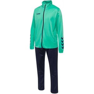 Hummel - Promo - Trainingspak - Polyester - Ritsjack met Opstaande Kraag en Elastische Tailleband