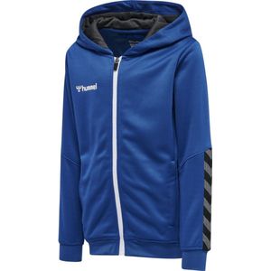 Hummel - Hmlauthentic Kids Poly Zip Hoodie - Hoodie - Blauw - Polyester