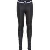 Hummel - hmltona - Legging - Zwart - Met Hummel Logo en Chevron Print