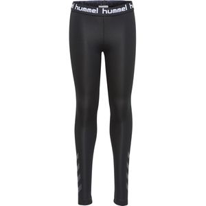 Hummel - hmltona - Legging - Zwart - Met Hummel Logo en Chevron Print