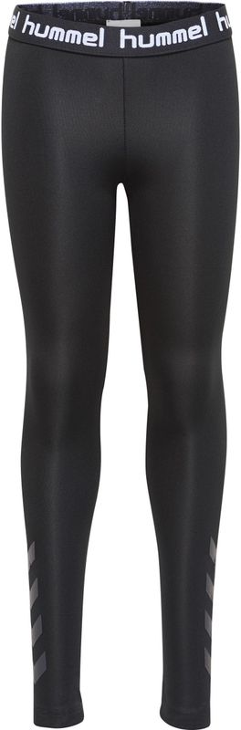 Hummel - hmltona - Legging - Zwart - Met Hummel Logo en Chevron Print