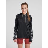 POLY - Sweatshirt - Grijs - Capuchon met Trekkoord, Logoprint, Normale Pasvorm