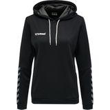 POLY - Sweatshirt - Grijs - Capuchon met Trekkoord, Logoprint, Normale Pasvorm