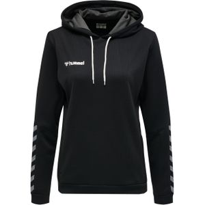 POLY - Sweatshirt - Grijs - Capuchon met Trekkoord, Logoprint, Normale Pasvorm
