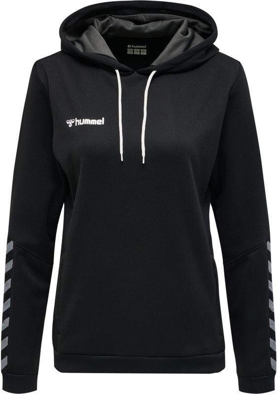 POLY - Sweatshirt - Grijs - Capuchon met Trekkoord, Logoprint, Normale Pasvorm