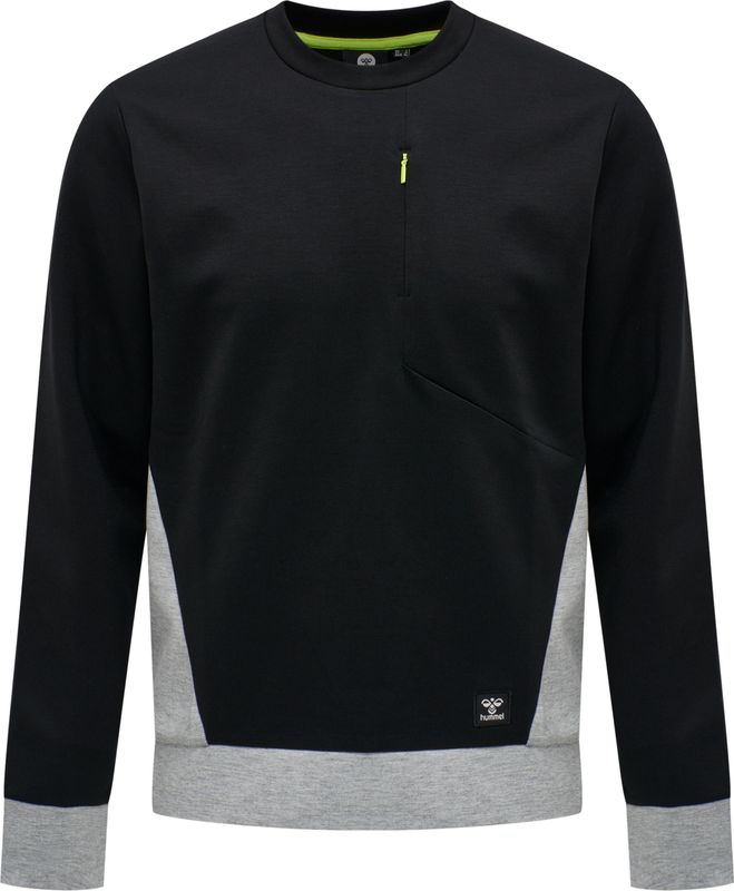 hummel - TROPPER - Sweatshirt - Zwart - Dubbel Gebreid - Ronde Hals