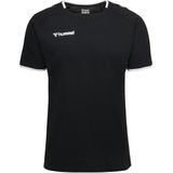 hummel - hmlAUTHENTIC KIDS TRAINING TEE - T-shirt - Zwart - Biokatoen en Polyester