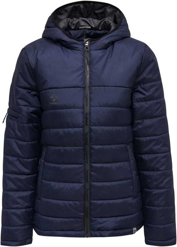 Hummel - hmlNORTH QUILTED HOOD JACKET - Damesjas - Zwart - Ripstop Stof