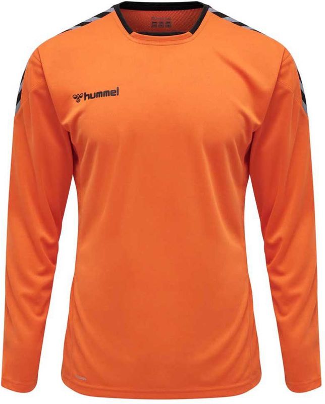 Hummel - Authentic Poly T-shirt - Lange Mouwen - Zwart - Polyester