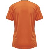 Hummel Authentic Poly T-shirt Met Korte Mouwen Oranje XS Vrouw