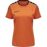 Hummel Authentic Poly T-shirt Met Korte Mouwen Oranje XS Vrouw