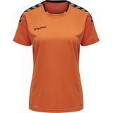 Hummel Authentic Poly T-shirt Met Korte Mouwen Oranje XS Vrouw