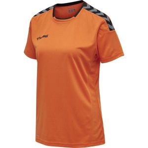 Hummel Authentic Poly T-shirt Met Korte Mouwen Oranje XS Vrouw