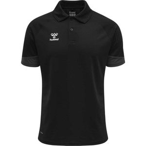Hummel Lead Functional Korte Mouw Poloshirt Zwart S Man