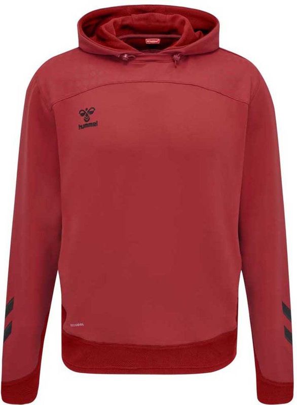Hummel Lead Poly Hoodie Rood Man