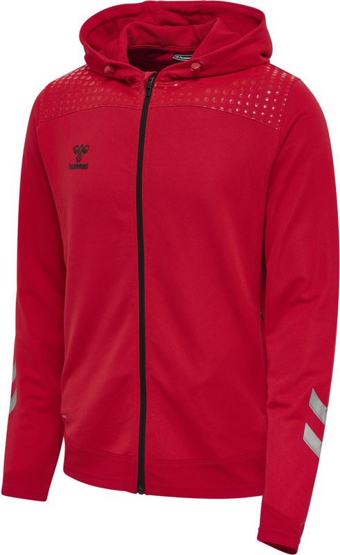 Hummel - hmlLEAD ZIP POLY HOODIE - Sweatshirt - Zwart - Polyester