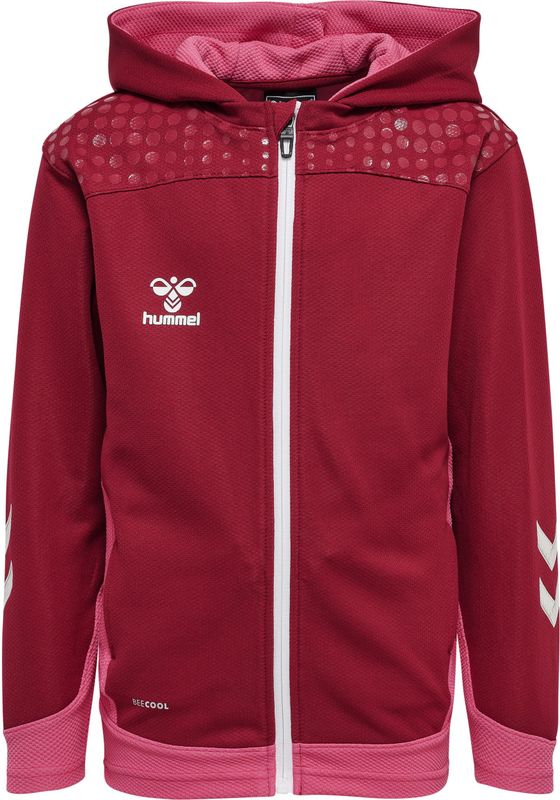 Hummel - Hmllead Zip Hoodie - Sweatshirt - Zwart - Polyester