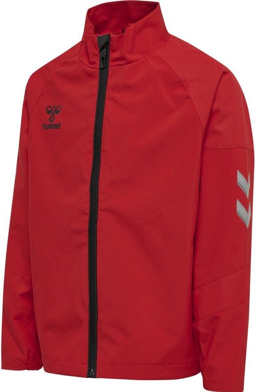 Hummel Sportjas  grijs / rood / zwart