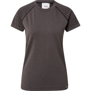 Hummel Damen T-Shirt Hmlci Seamless T-Shirt Black Melange