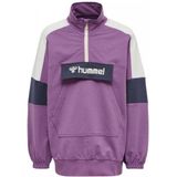 Hummel - Valerie Long Sweatshirt - Paars - Katoen - Lang Model met Buidelzak