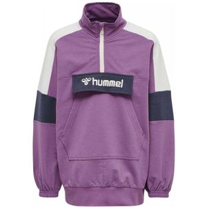 Hummel - Valerie Long Sweatshirt - Paars - Katoen - Lang Model met Buidelzak