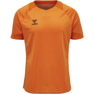 Hummel - Lead Poly T-shirt - Korte Mouwen - Zwart - Polyester