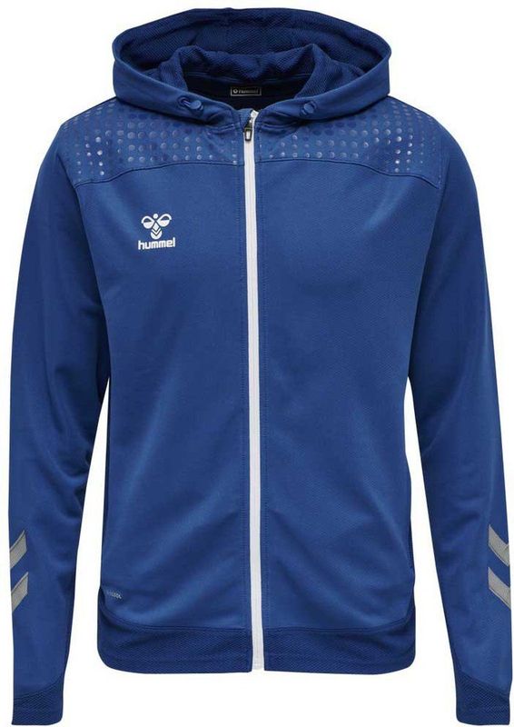 Hummel - Hmllead Zip Poly Hoodie - Sweatstof - Zwart - Polyester