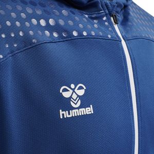 Hummel - Hmllead Zip Poly Hoodie - Sweatshirt - Zwart - 98% Polyester