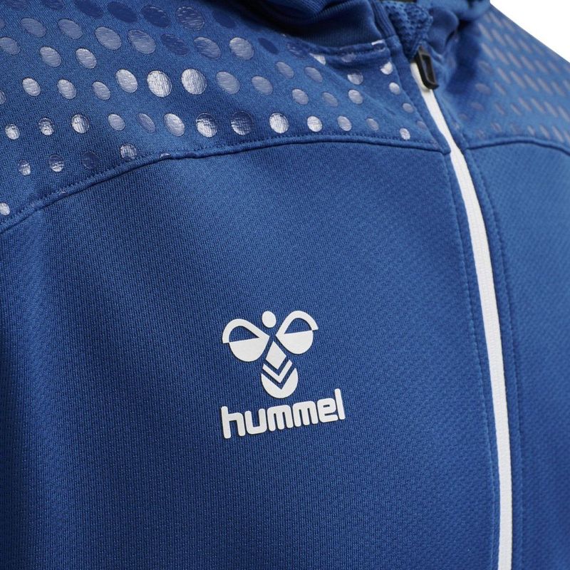 Hummel - Hmllead Zip Poly Hoodie - Sweatshirt - Zwart - 98% Polyester