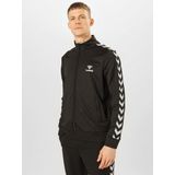 Hummel - Nathan 2.0 Jas - Sweatstof - Borduurlogo - Chevrontape - Zakken met Ritssluiting