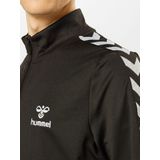 Hummel - Nathan 2.0 Jas - Sweatstof - Borduurlogo - Chevrontape - Zakken met Ritssluiting