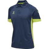 Hummel - hmlLEAD FUNCTIONAL Polo - Sportshirt - Blauw - Ademend Mesh