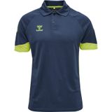 Hummel - hmlLEAD FUNCTIONAL Polo - Sportshirt - Blauw - Ademend Mesh