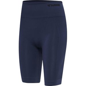Hummel - hmltif - Dames Shorts - Naadloze Fietsshorts - Hoge Taille - Zwart