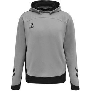 Hummel - Lead Poly Hoodie - Grijs - Stretchy Sweatstof