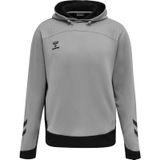 hummel - hmllead Hoodie - Groen - Polyester - Met Capuchon en Ritszakken