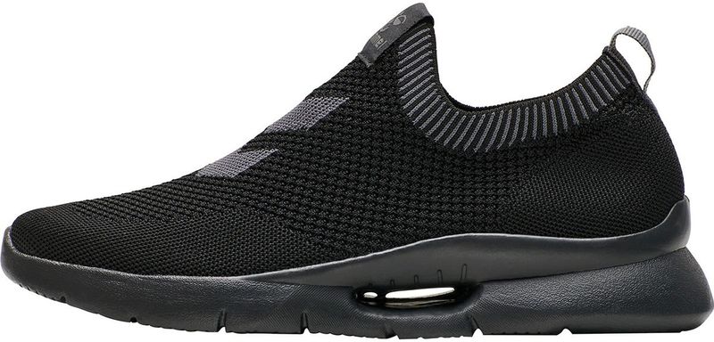 hummel - Tatum - Sneakers - Zwart - Bovenmateriaal van Gebreid Materiaal - EVA-buitenzool - Lage Snit - Slip-on Stijl