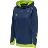 hummel - hmllead Hoodie - Groen - Stretchy Sweatstof - Capuchon met Trekkoord