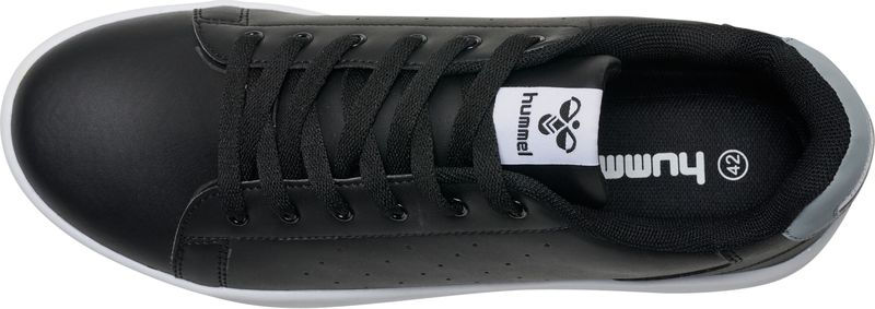 Hummel - Busan - Sneakers - Zwart - PU Bovenkant - Rubberen Buitenzoal